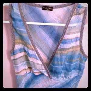 Sheer Green/Blue Top