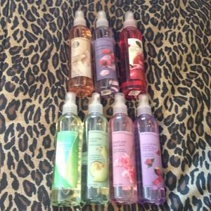 set of 7 bath and body works sprays!!!