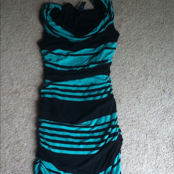 *bundled* INC ruche dress. Worn once. Great dress!
