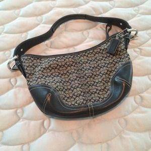 Reserved - Black Coach Small Hobo