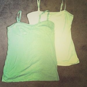 Two vintage look tank tops