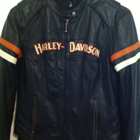 HD leather coat with zip out liner that's a hoodie
