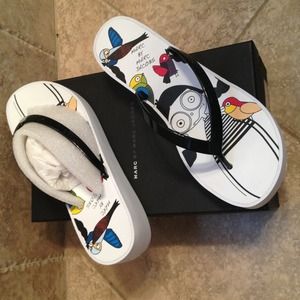 Marc by Marc Jacobs Rubber Wedge Flip Flop