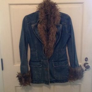 Optional fur lined denim jacket