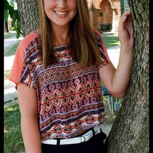 Delia's tribal print shirt