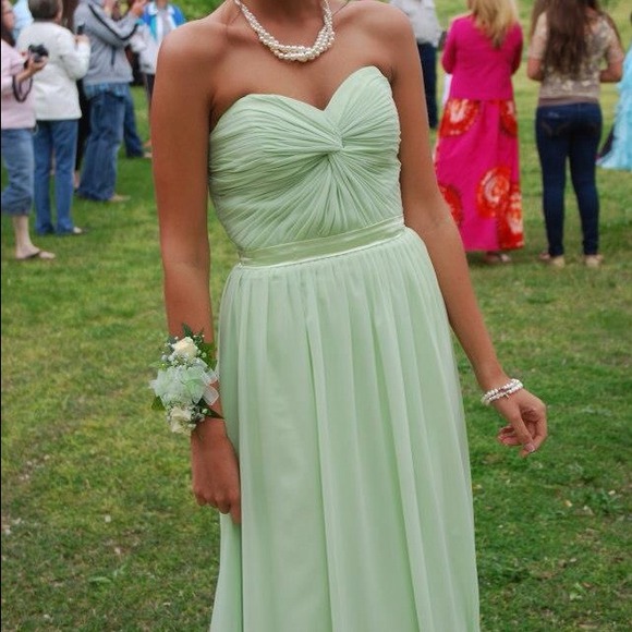Sage Prom Dress - Picture 2 of 3