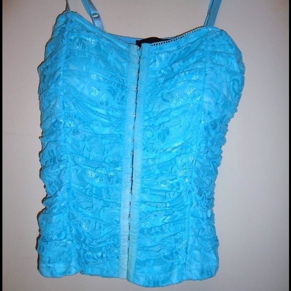 Lace Top with hooks/adjustable straps