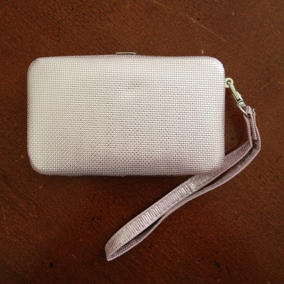 Metallic Pink mini clutch! Never used.