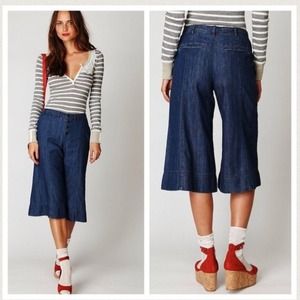 Free People Denim Gaucho