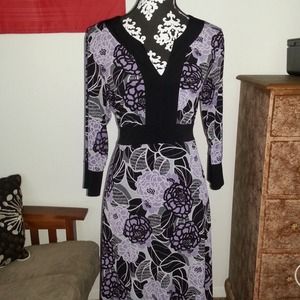 Purple and black patterned dress reserved!