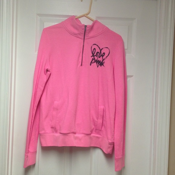 Victoria secret pink sweatshirt and perfume bundle