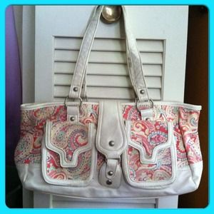 Large Spring-Colored Paisley print handbag