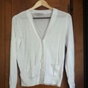White cardigan- Loft