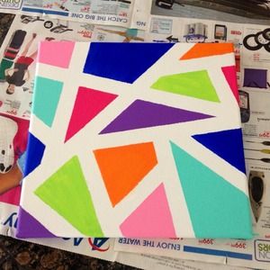 Handmade Colorblock Canvas Art