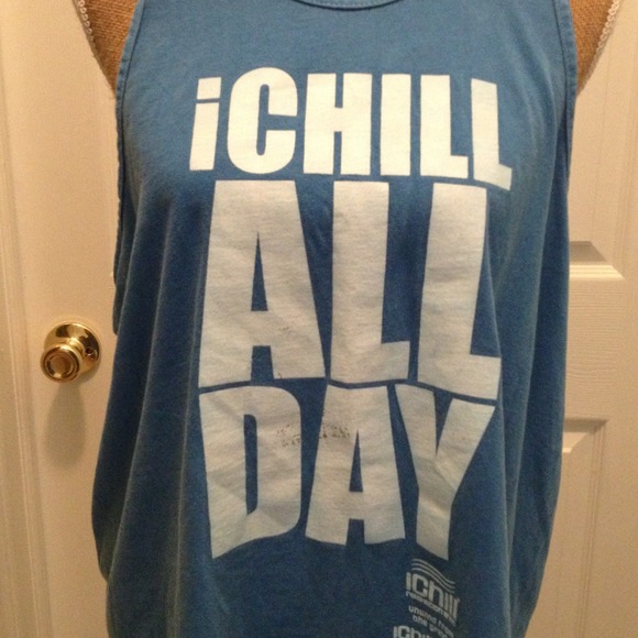 Oversized Vintage blue tank top