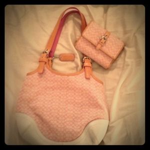 Coach Handbag & matching wallet