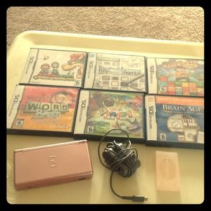 DS game system & 6 games!