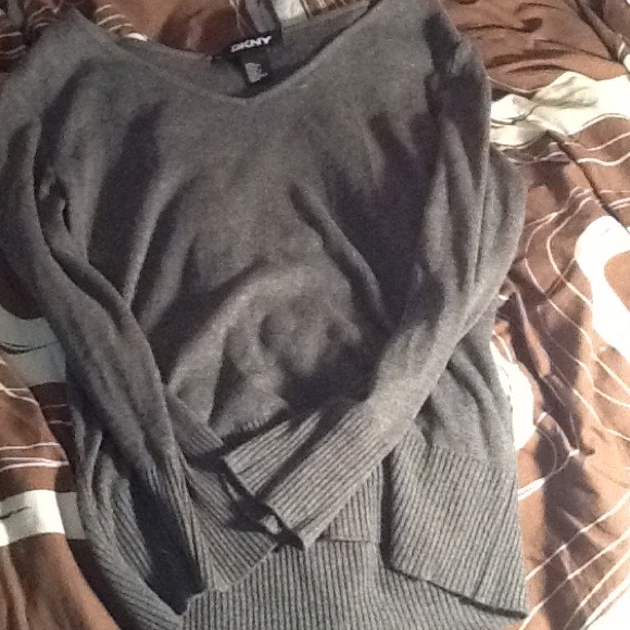 Long sleeve DKNY sweater cardigan size m