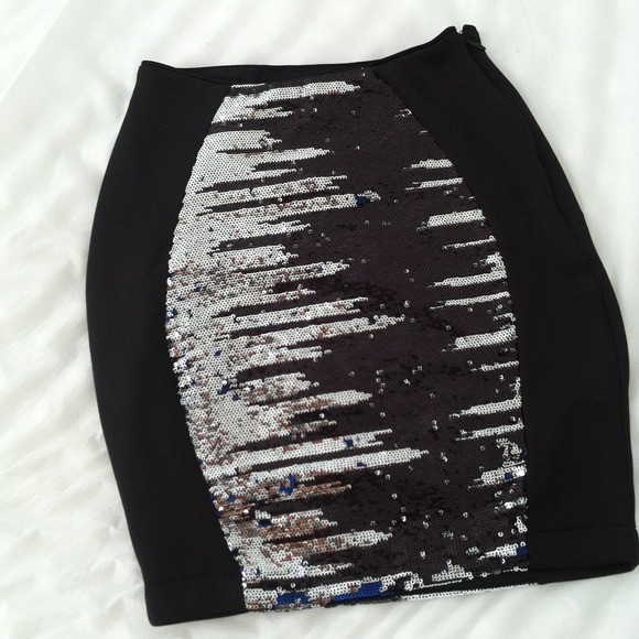 Bebe sparkly mini skirt