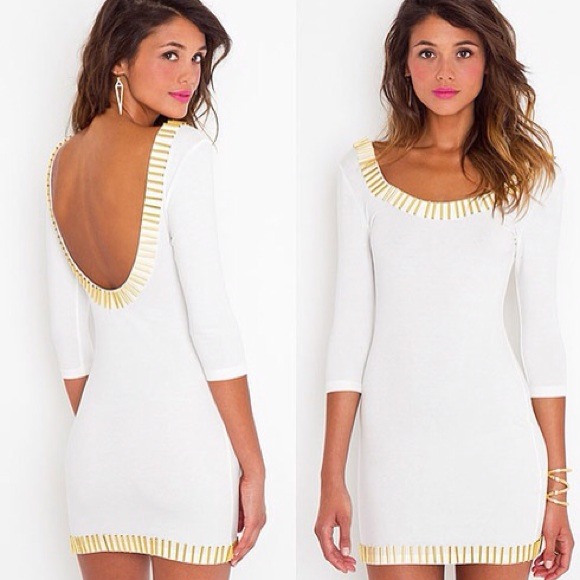 Nasty Gal Dresses Gold Rush Dress Poshmark