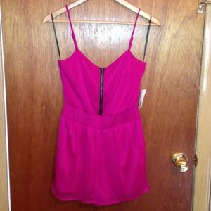 Hot Pink Romper.
