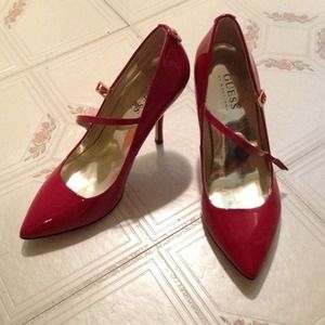 **REDUCED** Red Mary Janes