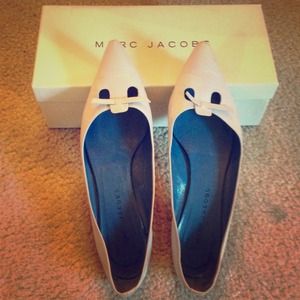 Marc Jacobs Lilac Leather Pointed Toe Flats