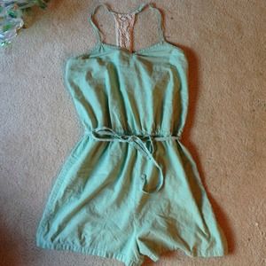 Crochet back Romper