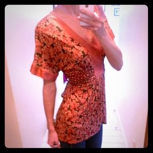 ❌ SOLD! ❌ Anthropologie Soft Pink Kimono Shirt