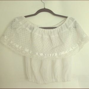 Jen's Pirate Booty "cha cha" white tube top !