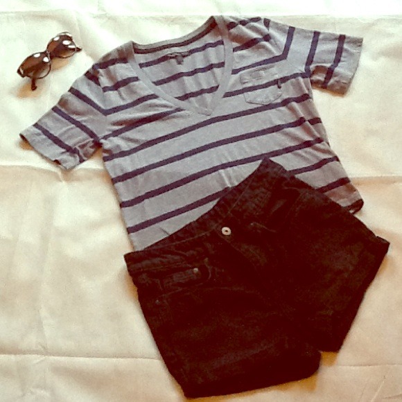 H&M Denim - H&M Black high waisted denim shorts