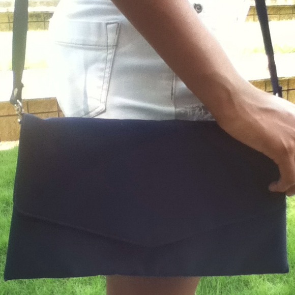 Navy Blue Envelope Handbag/Clutch