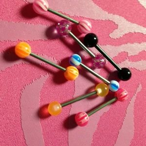 7 Tongue Rings