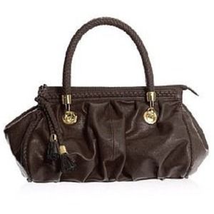 Black Bebe Ibiza Satchel with Braided Handles