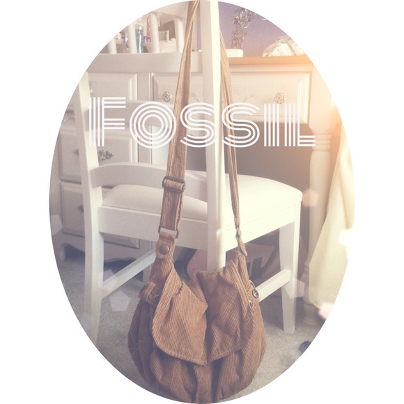 Fossil Accessories - Fossil Camel Corduroy Bag