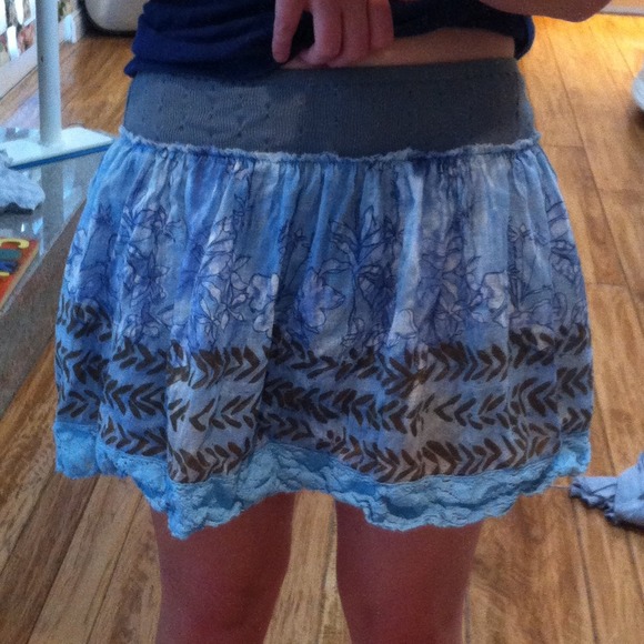 Free People Dresses & Skirts - FLASH SALE Free People Blue Miniskirt