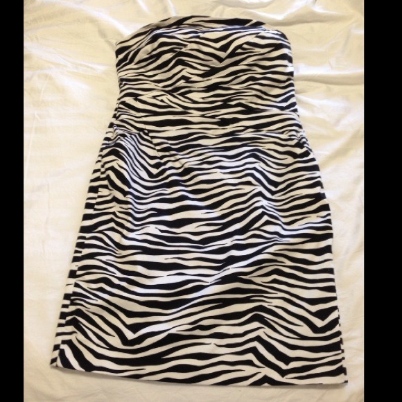 Michael Kors zebra cocktail dress