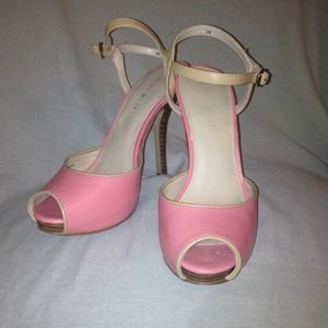 Cute, pink sandal heels