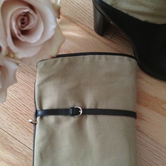 Sergio Rossi long Linen and leather Boots - Picture 3 of 4