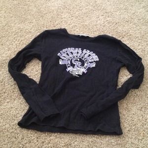 Long sleeve Rockies shirt.