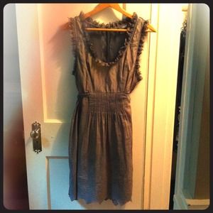Delicate, gray, boutique dress