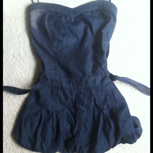 Denim romper