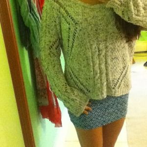 Loose cable knit sweater