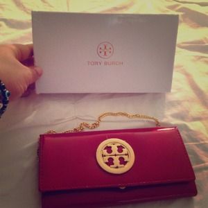 SOLD """ Tory burch red clutch