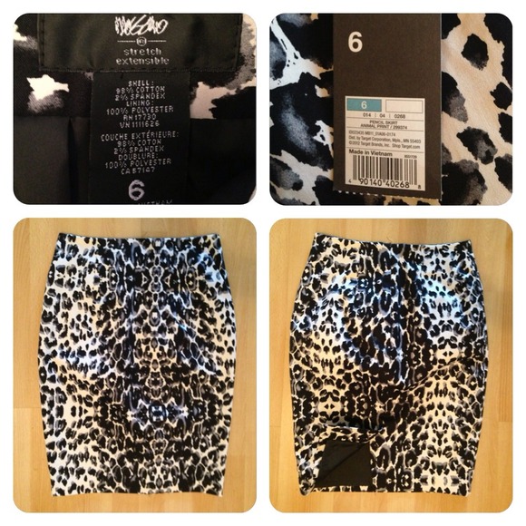 🚫Sold🚫Mossimo animal print pencil skirt sz 6 NWT - Picture 2 of 3