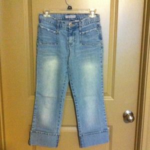 Denim Clam Digger Capris