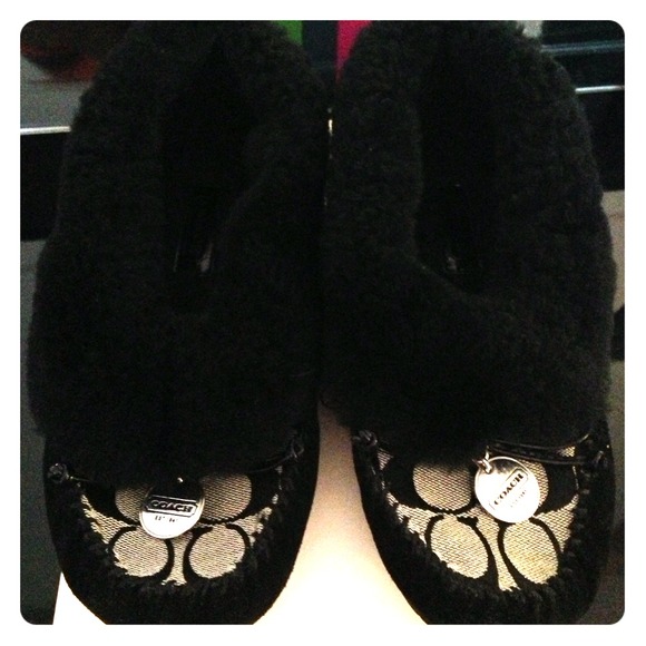 Coach  slippers size 8