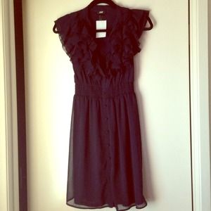 🚫SOLD🚫Navy Chiffon Dress
