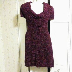 Fuschia sweater with pockets