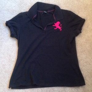 Black express polo and halter top